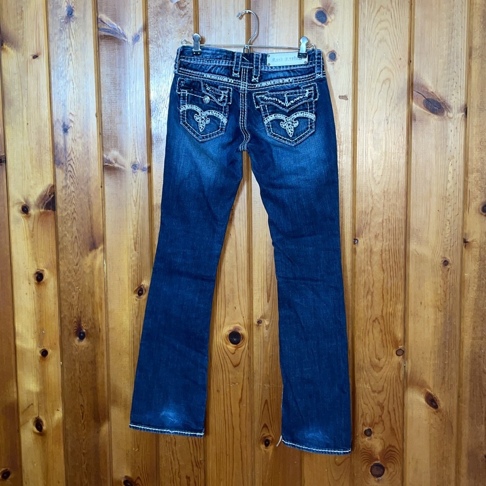 Rock revival jeans Jenna bootcut jeans size 26 buckle jeans western country pant